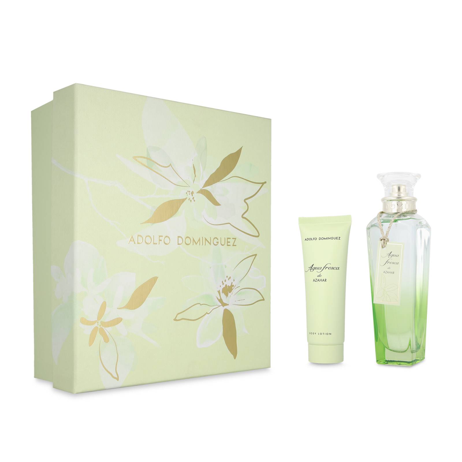 Set Adolfo Dominguez Agua Fresca De Azahar 2Pzs 120Ml Edt Spray/ Body Lotion 75Ml