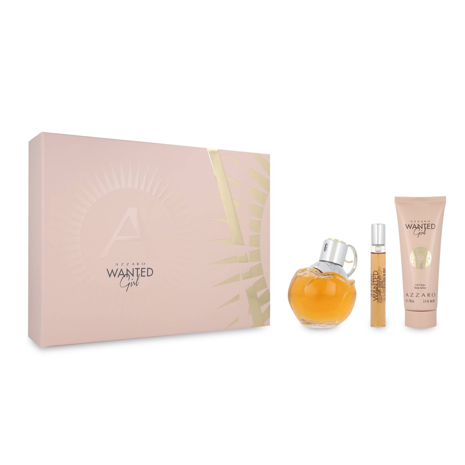 Set Azzaro Wanted Girl 3Pzs 80Ml Edp Spray/ Body Lotion 100Ml/ - Main Image