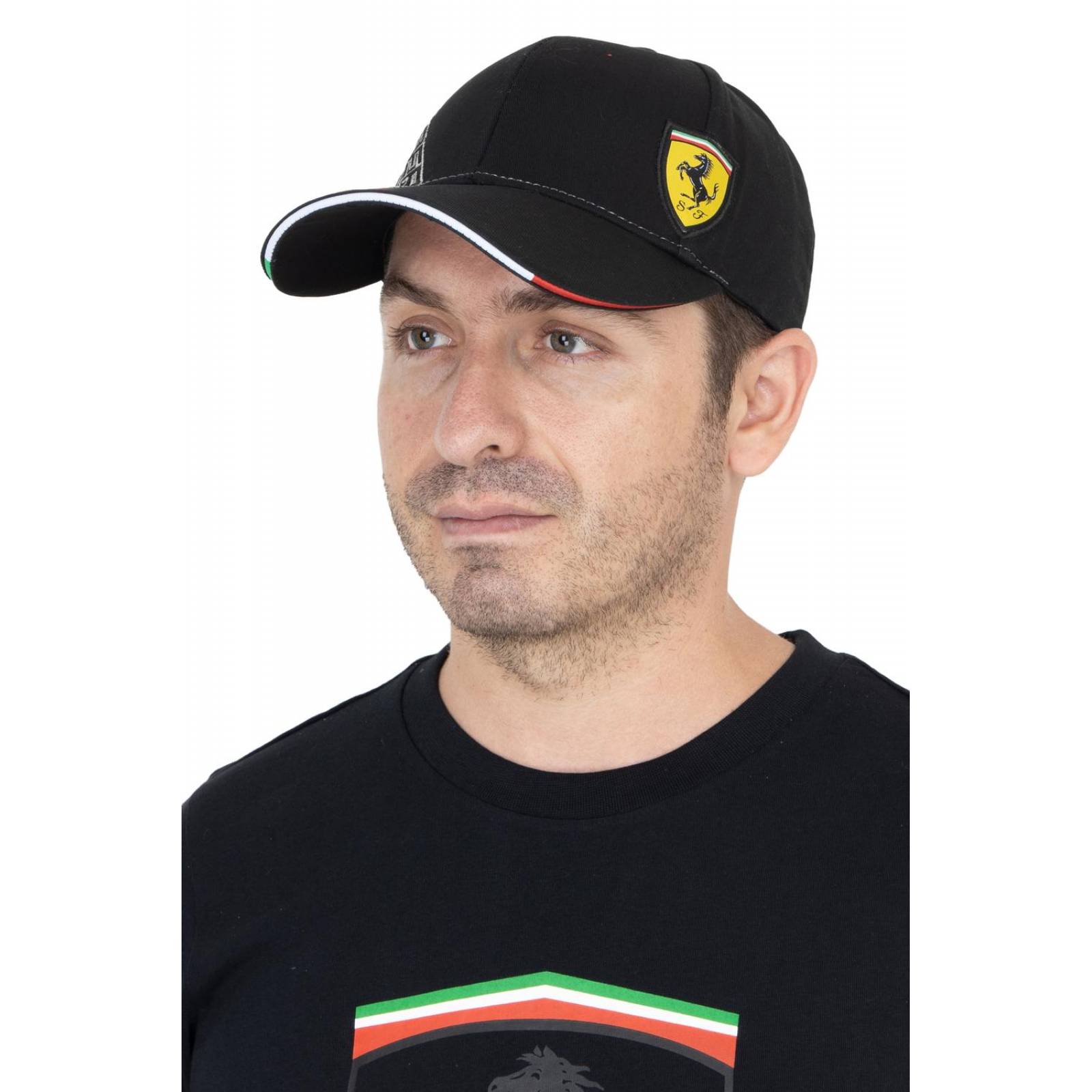 GORRA FAN SCUDERIA FERRARI NEGRA 