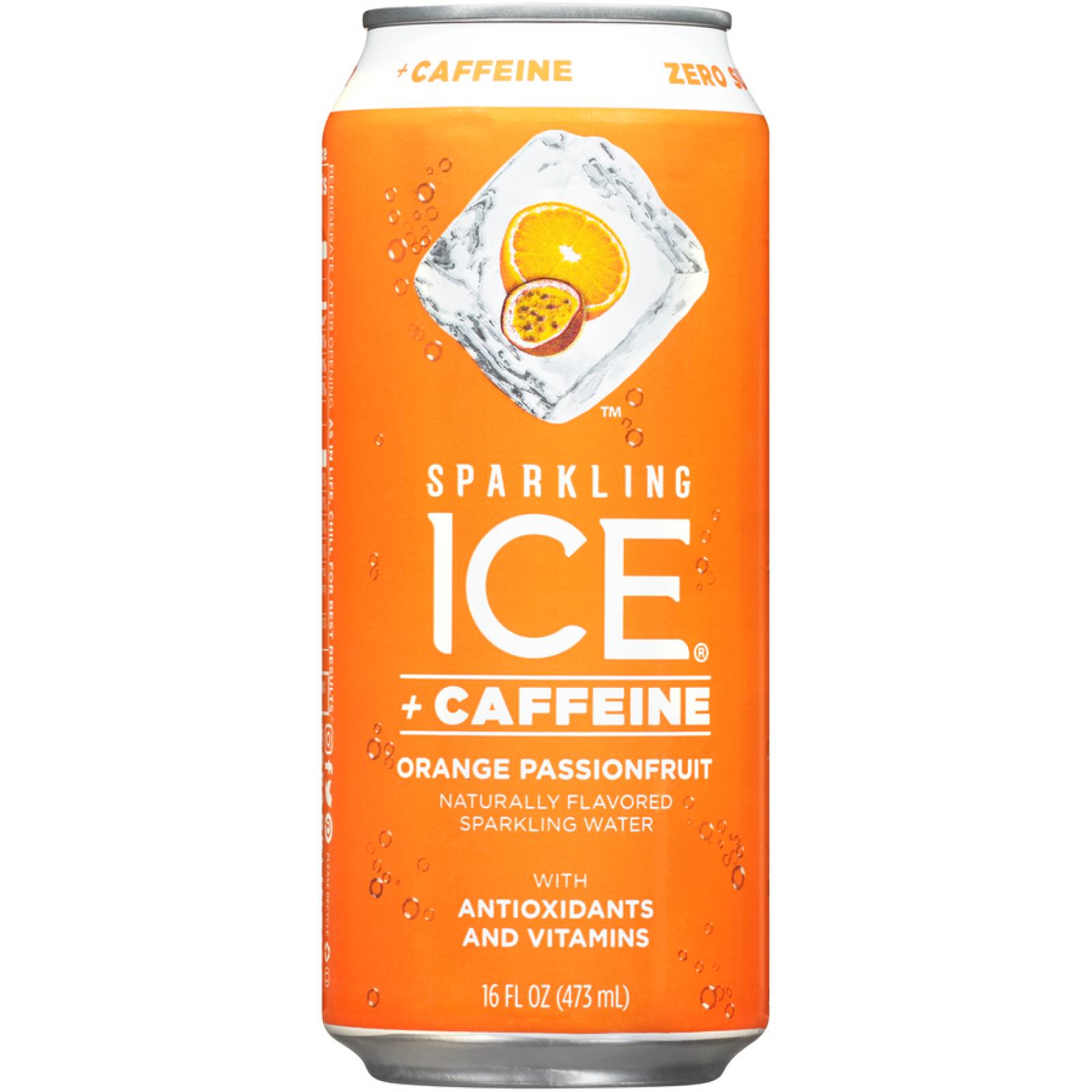 Sparkling Ice Con Cafeina Orange Passionfruit Caja C 12 Piezas De 473 Mil