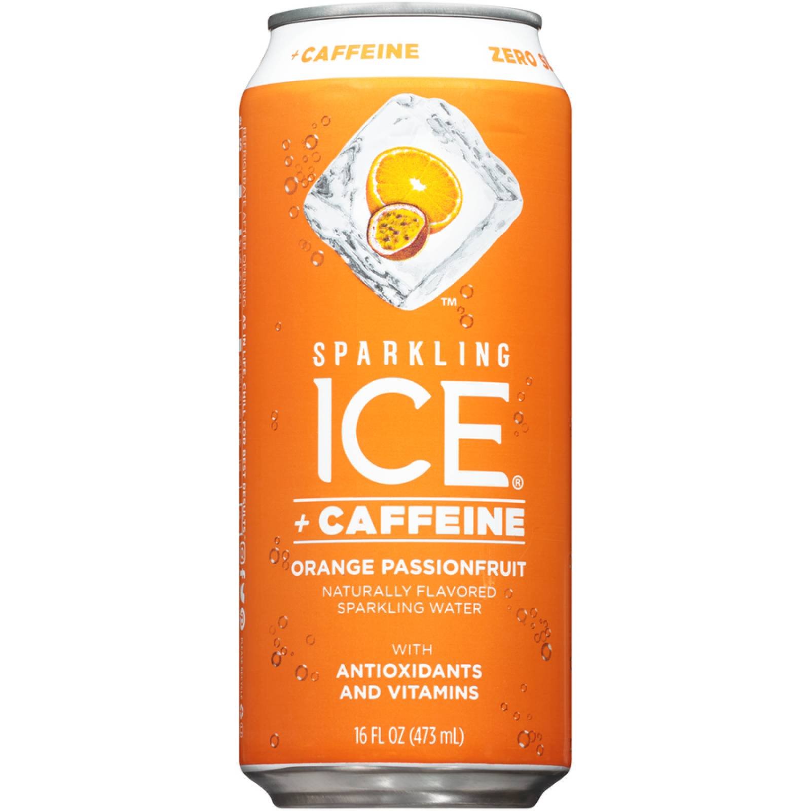 Sparkling Ice Con  Cafeina Orange Passionfruit Caja C 12 Piezas De 473 Mil 