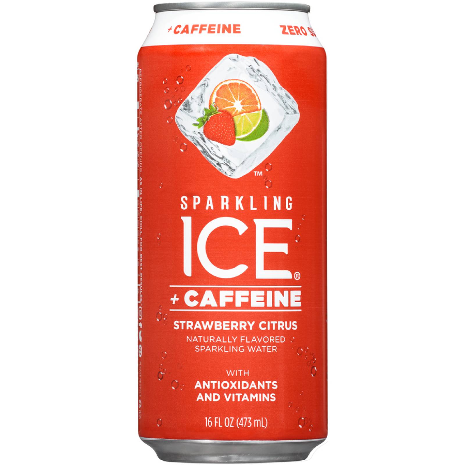 Sparkling Ice Con Cafeina Strawberry Citrus Caja C 12 Piezas De 473 Mil