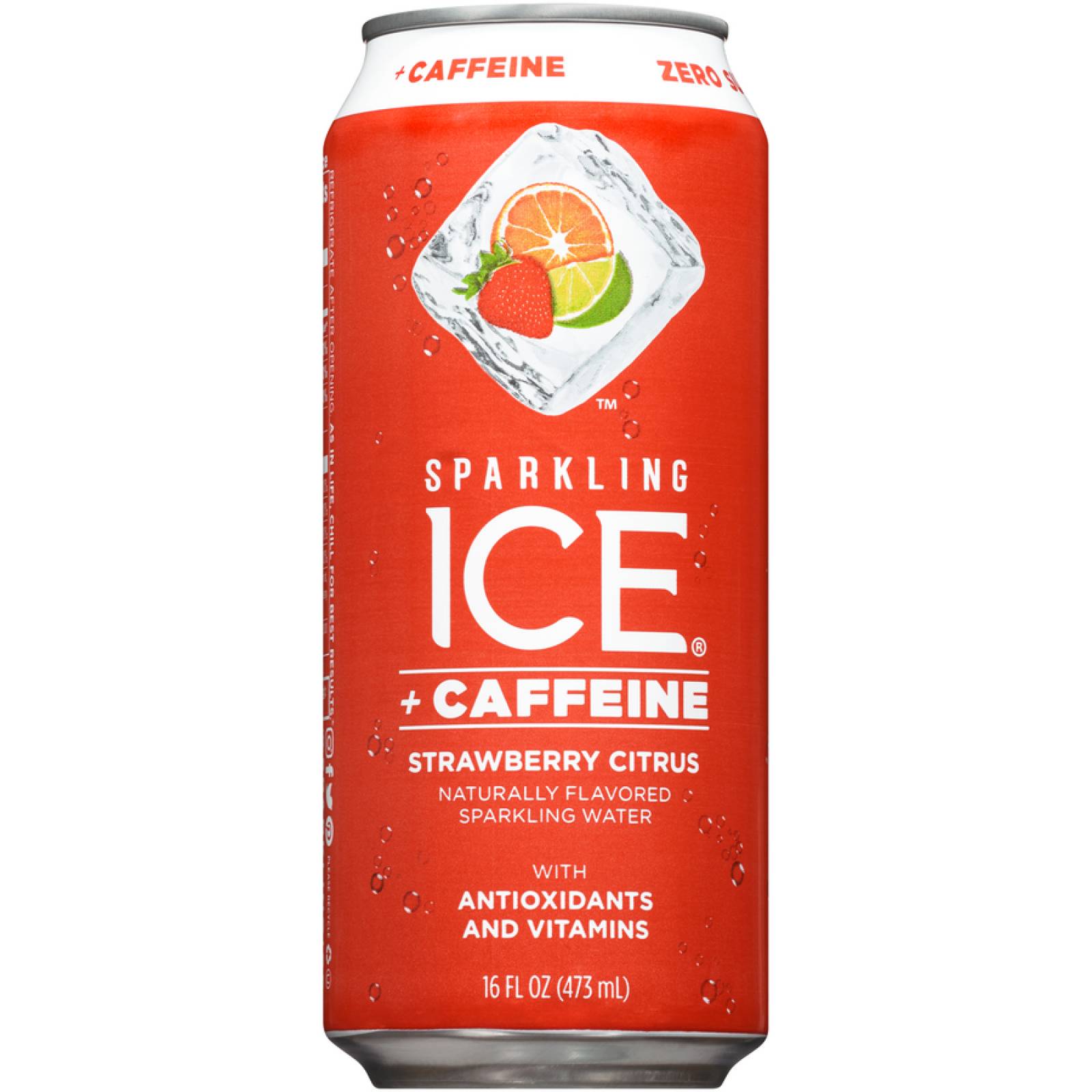 Sparkling Ice Con Cafeina Strawberry Citrus Caja C 12 Piezas De 473 Mil 