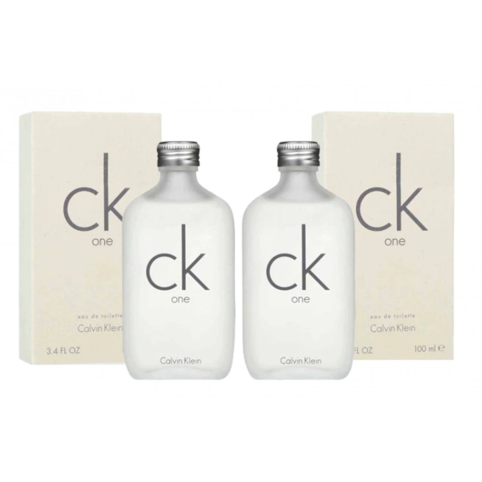 Paquete 2 Perfumes CK One Unisex de Calvin Klein 100ML