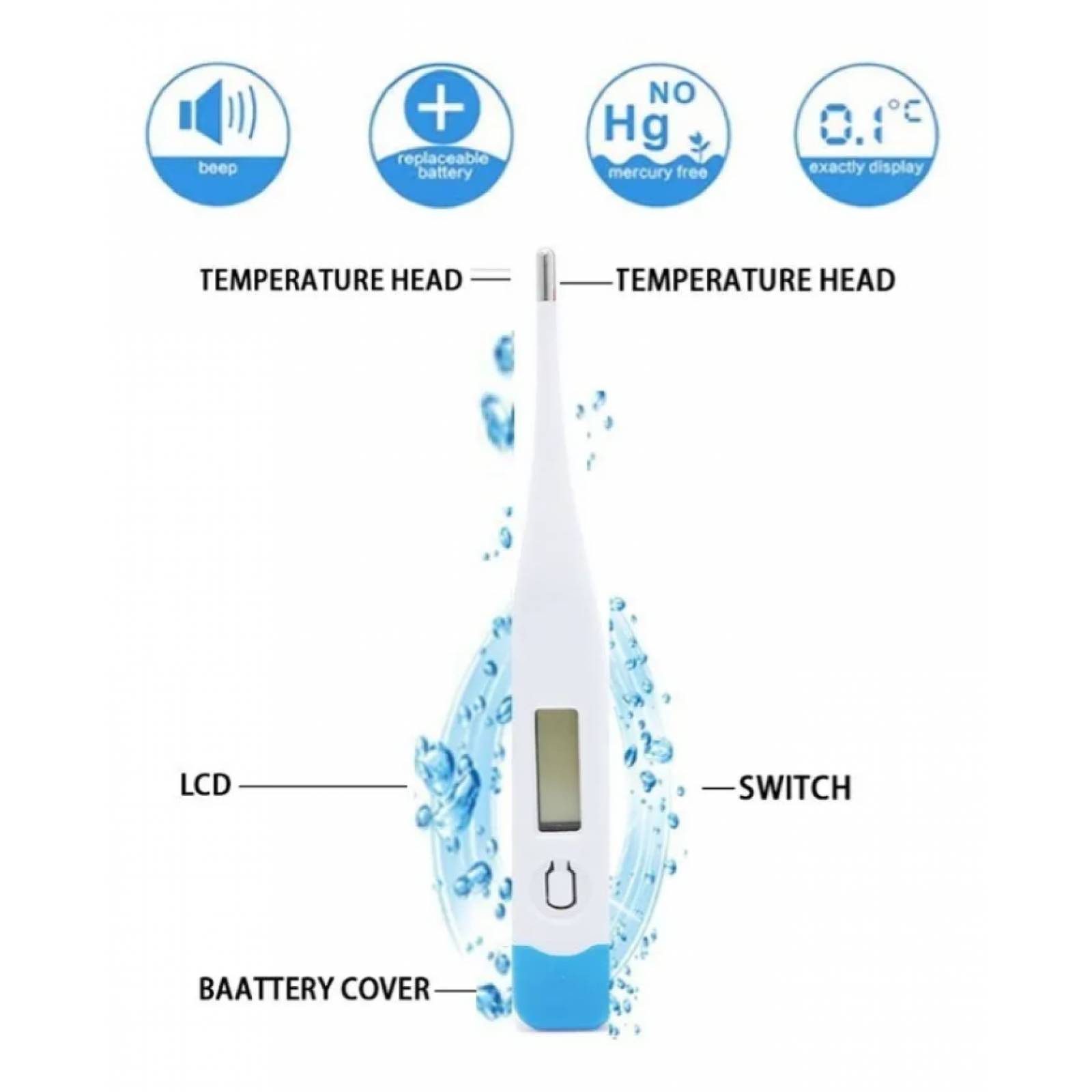 Termometro Digital Medidor De Temperatura Corporal