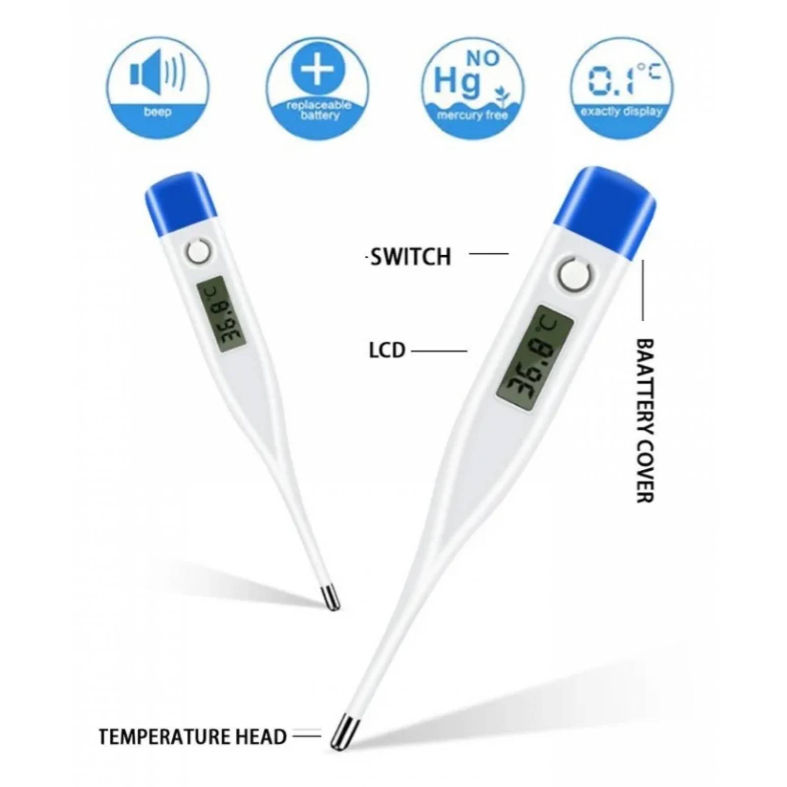 Termometro Digital Medidor De Temperatura Corporal