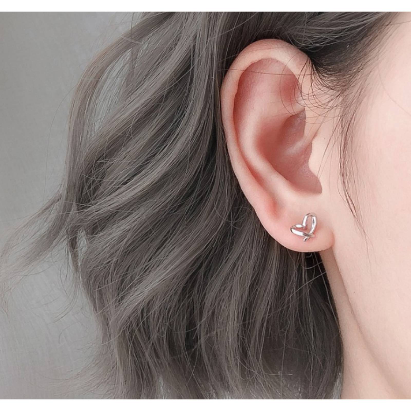 Aretes en forma de Corazón Plata 925