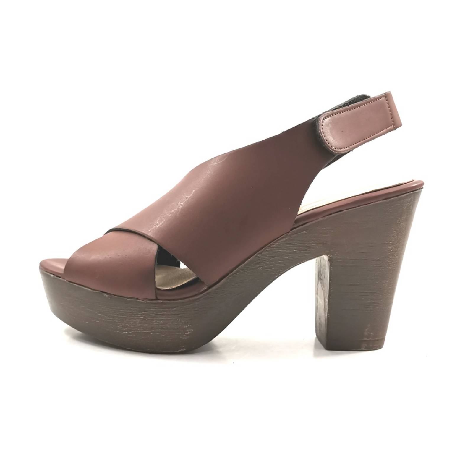 Sandalia  tacon calzado dama tan glynn 6116