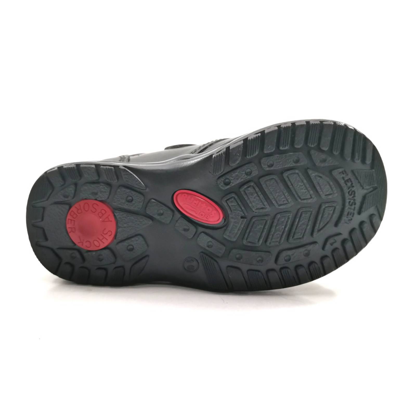 Zapato escolar niño  negro ruditos 1500