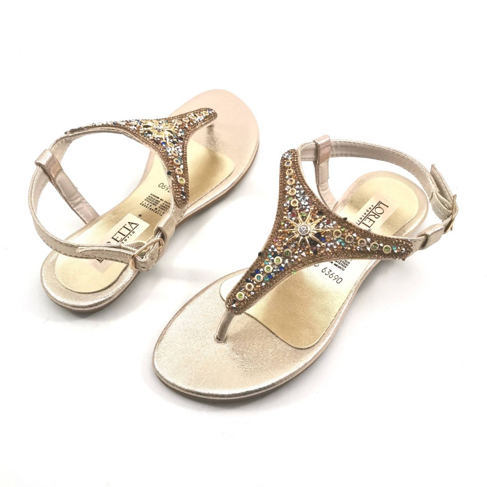 Sandalia  marisella oro ingles perezlete 63690