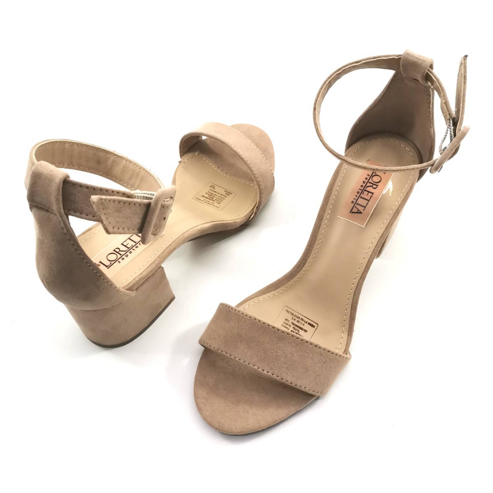 Sandalia  tacon calzado dama durazno maquillaje gosh 2280202