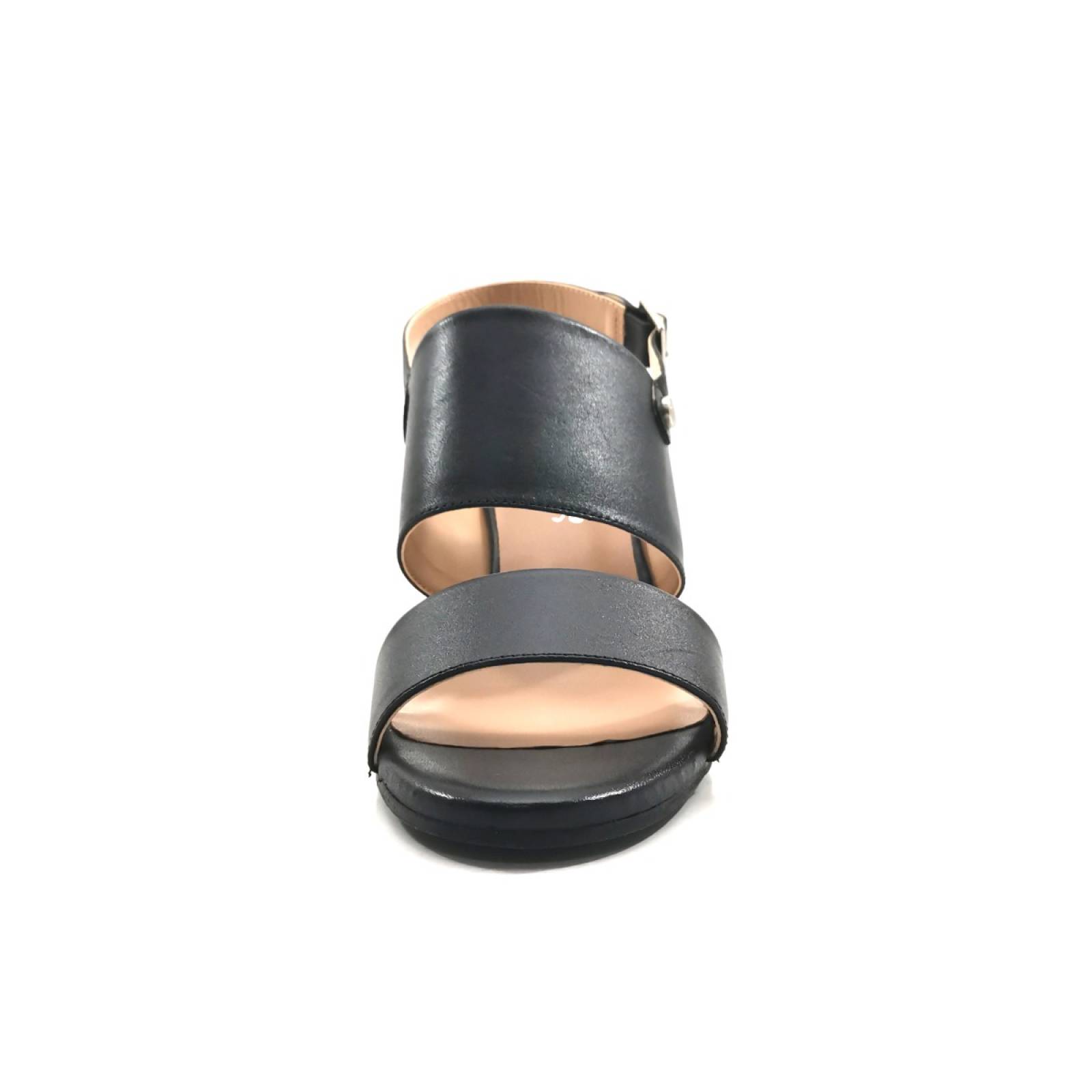 Sandalia  tacon calzado dama natura negro ronay 3232