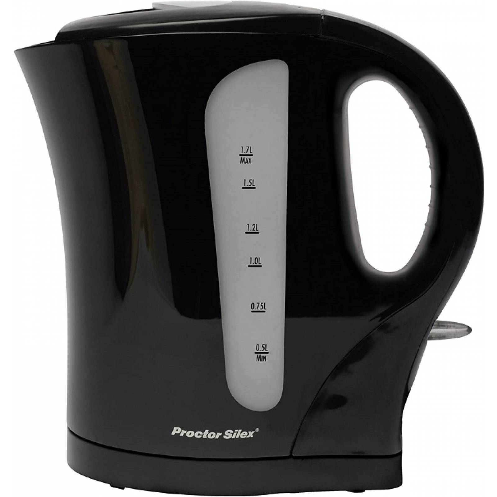 Proctor Silex K4097 Hervidor eléctrico sin cable, 1.7 L, negro