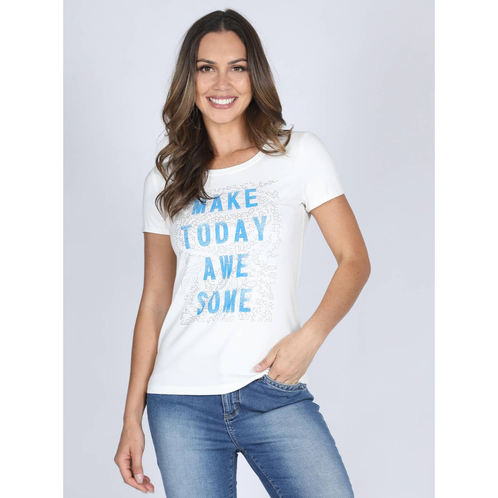 Blusa con Estampado y Brillos Dama Foleys 121296