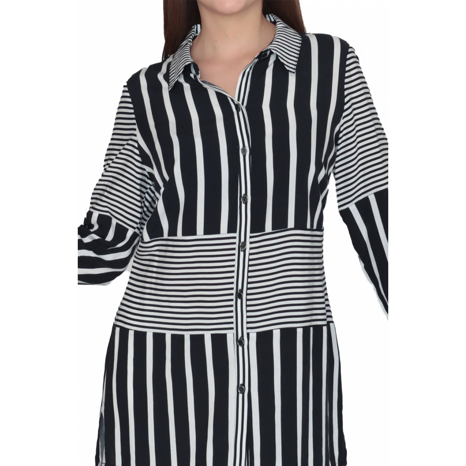 Blusa Rayas Desiguales Dama Lofassi 8033