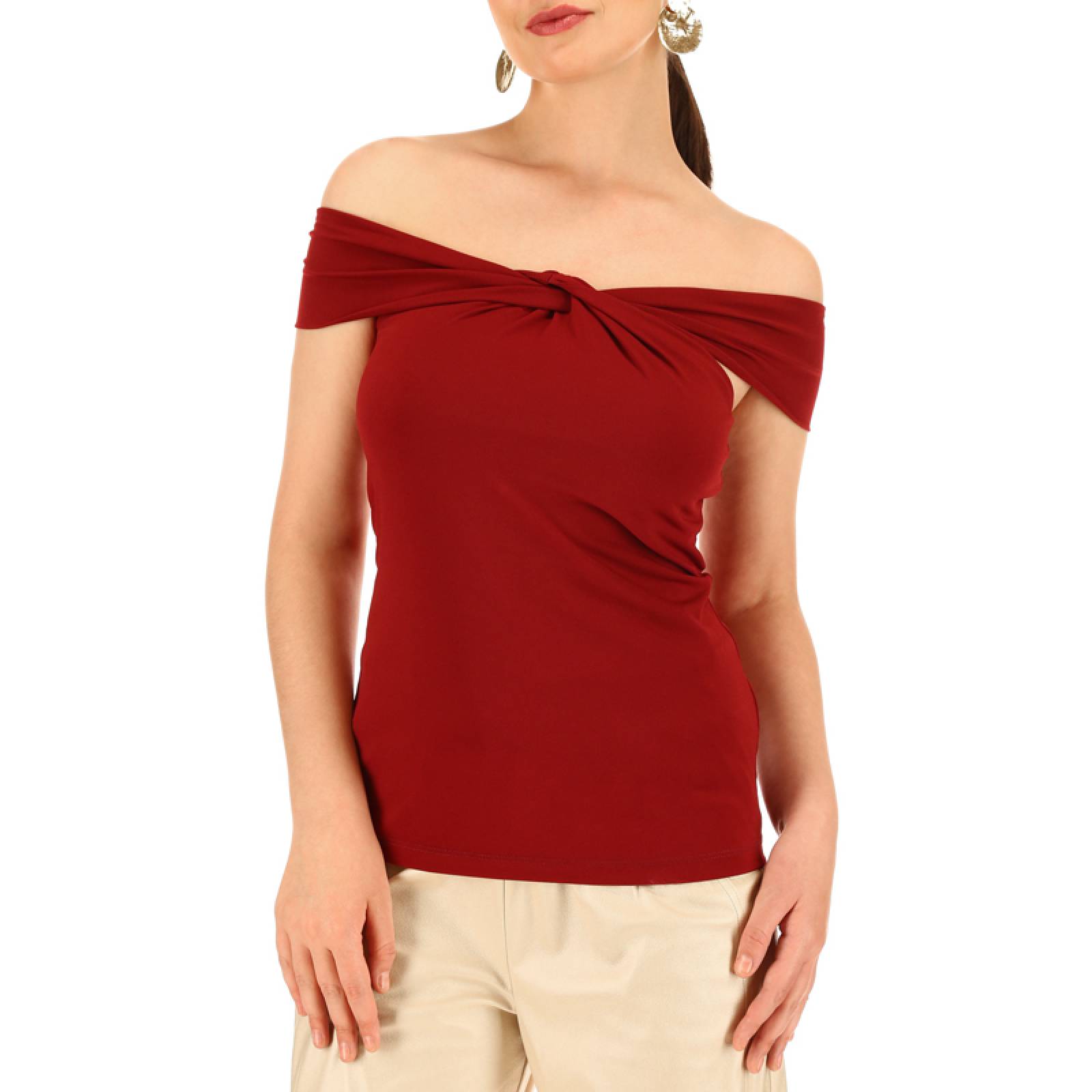 Blusa Cuello Caído Dama Nine West NW522002