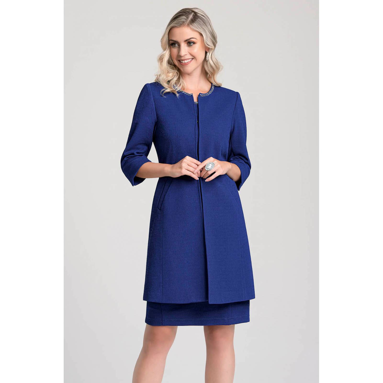 Conjunto Saco Largo y Vestido Dama Cherry 22719