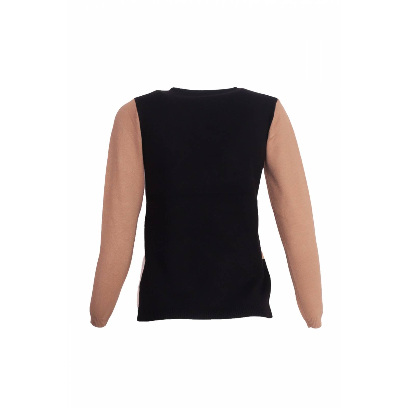 Sueter Cerrado Cuello V Multicolor Banana Limon BWMT-532 