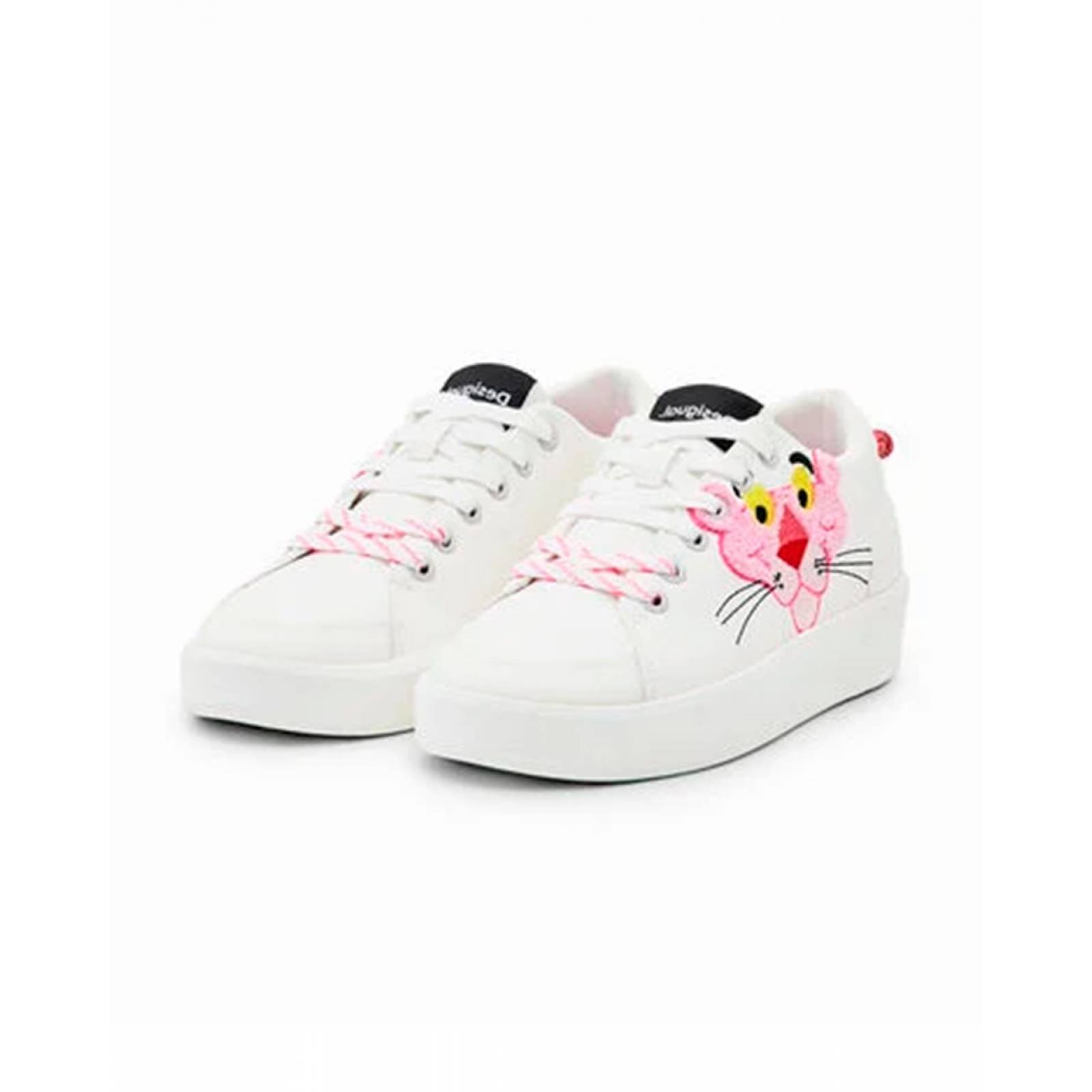 Tenis Liso con Agujeta Pantera Rosa Desigual 22WSKP19 