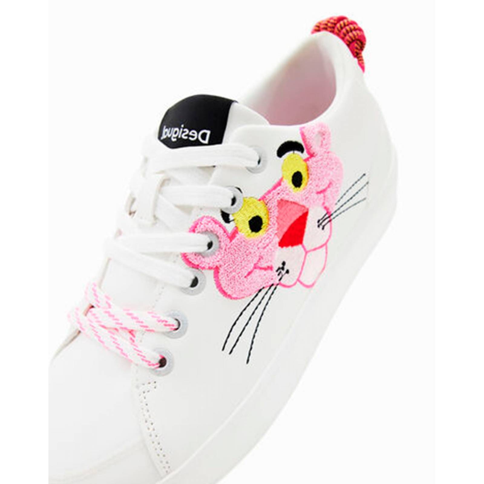 Tenis Liso con Agujeta Pantera Rosa Desigual 22WSKP19 