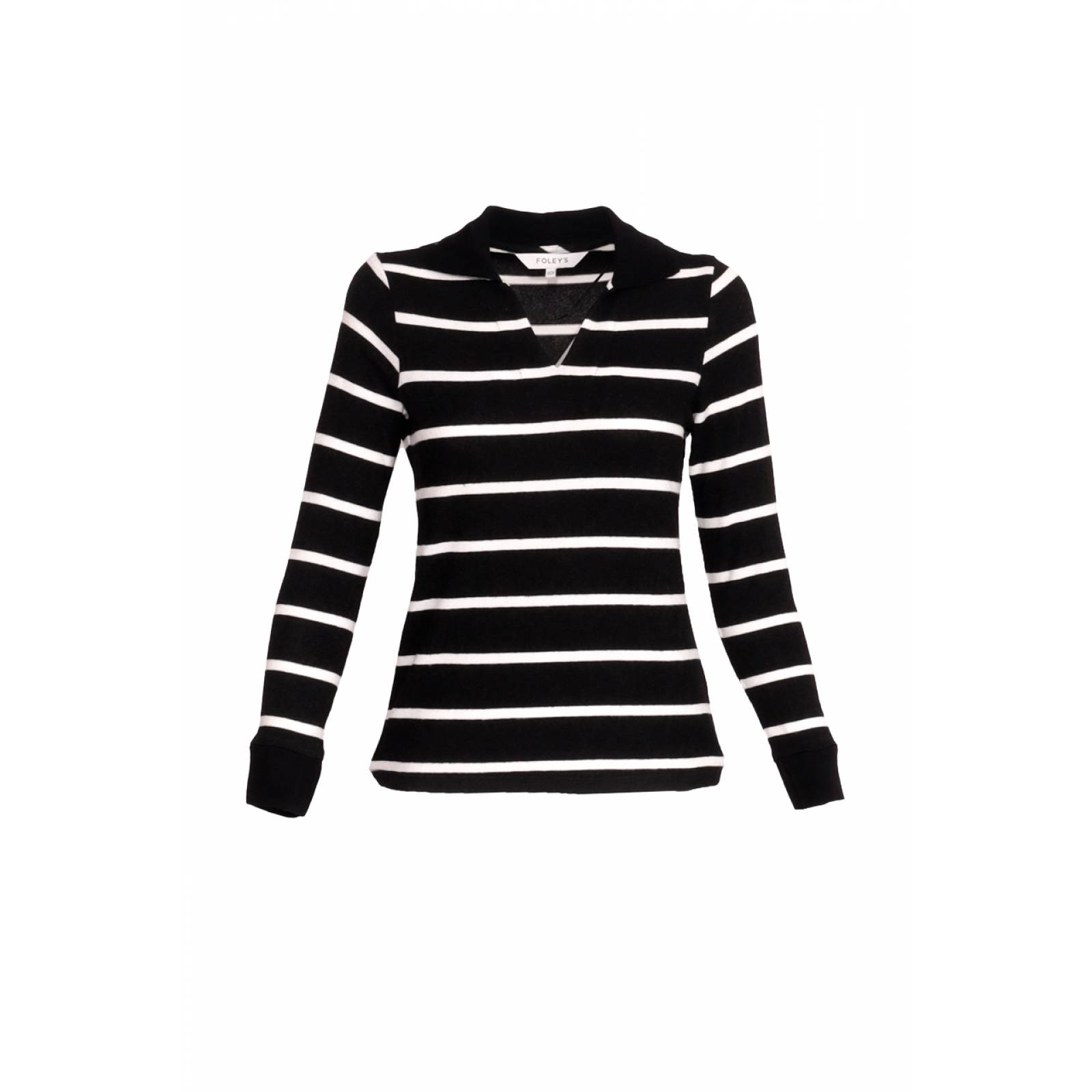 Sueter Cerrado Cuello V Rayas Mujer Foleys 222821 