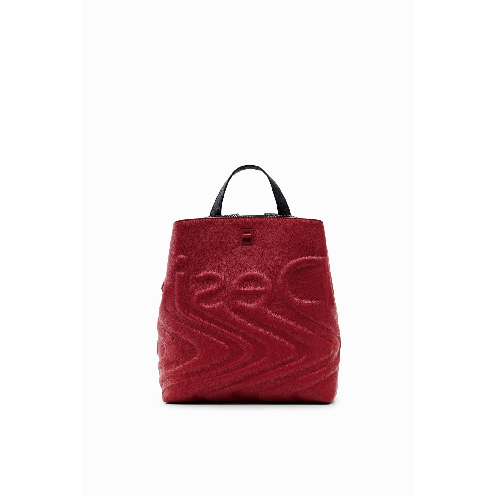 Mochila pequeña con letras al frente Desigual 22WAKP19 