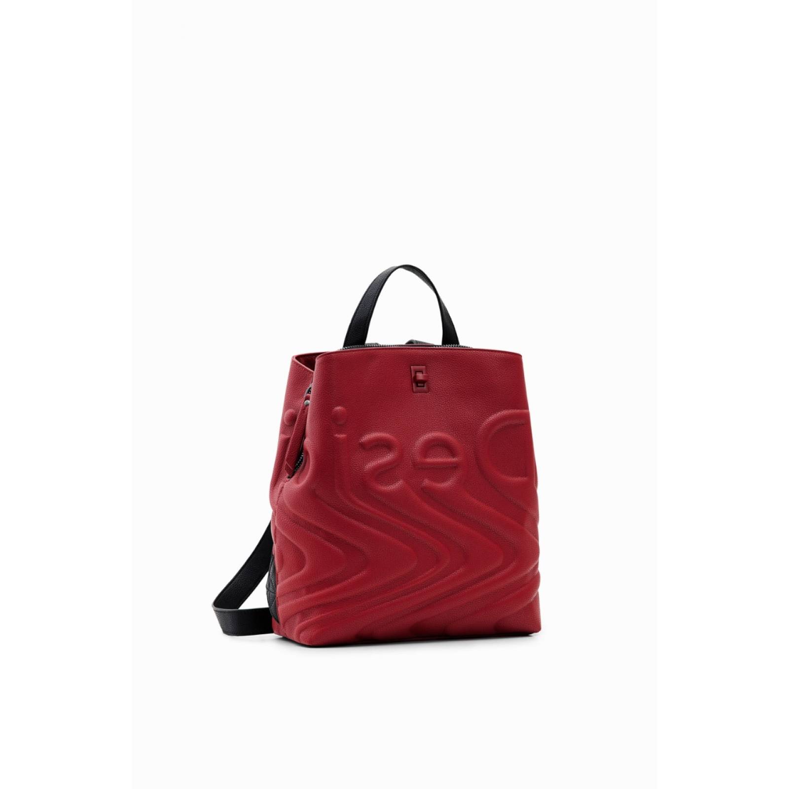 Mochila pequeña con letras al frente Desigual 22WAKP19 