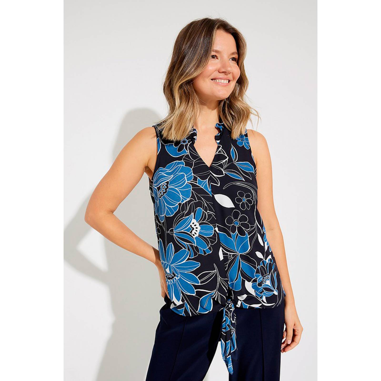 Blusa sin Mangas Estampado Floral Joseph Ribkoff 231094 