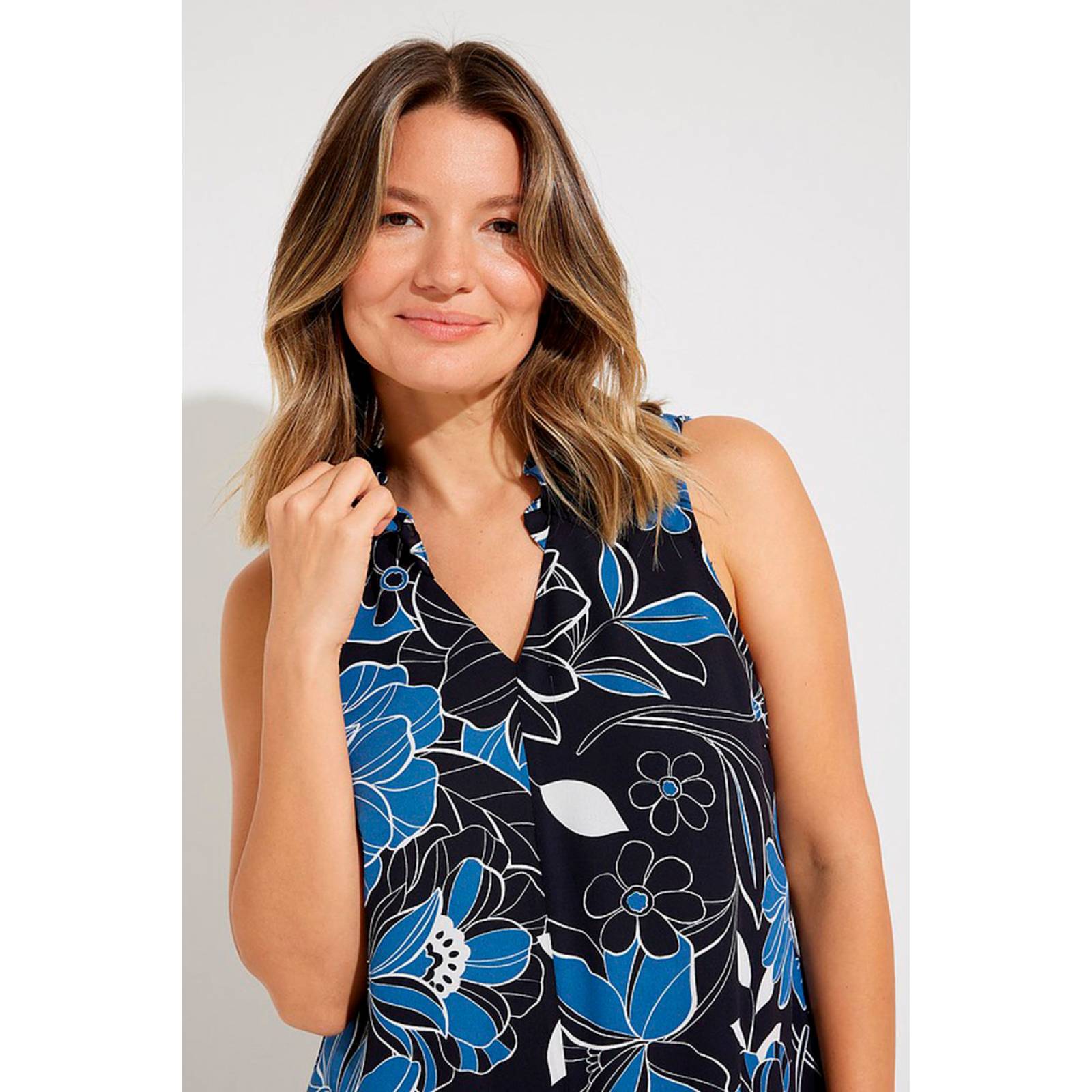 Blusa sin Mangas Estampado Floral Joseph Ribkoff 231094 