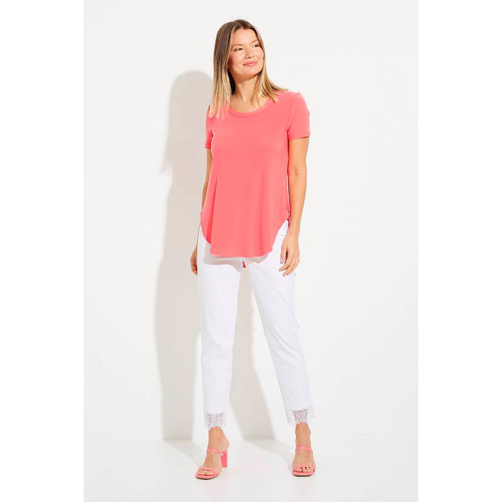 Pantalon Capri de Tiro Alto Encaje Joseph Ribkoff 231021 