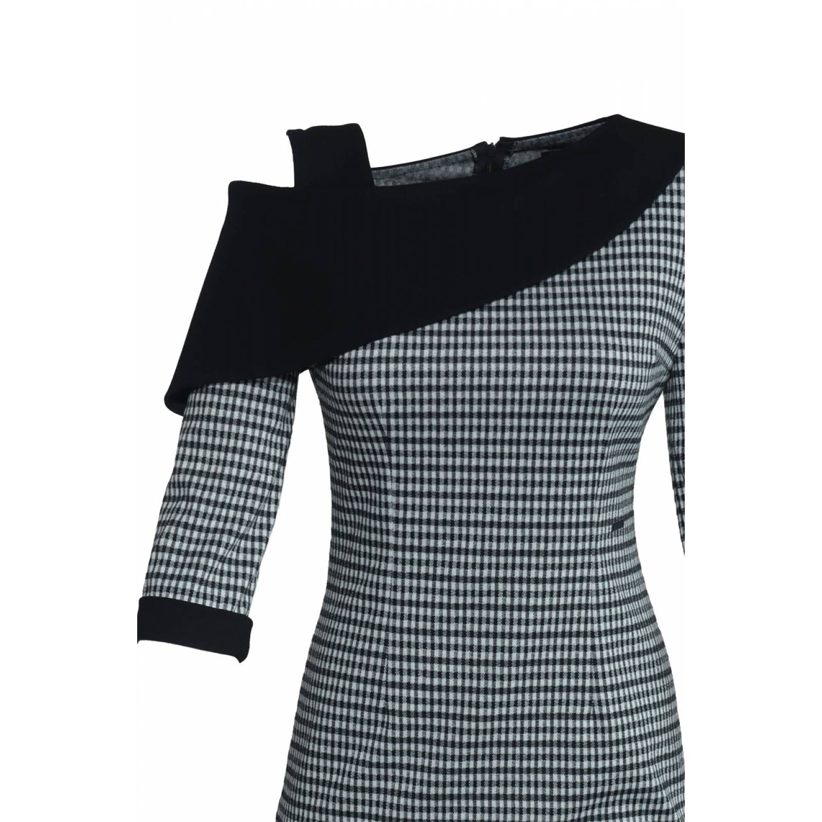 Vestido estampado de cuadros chicos Mussi 226476 