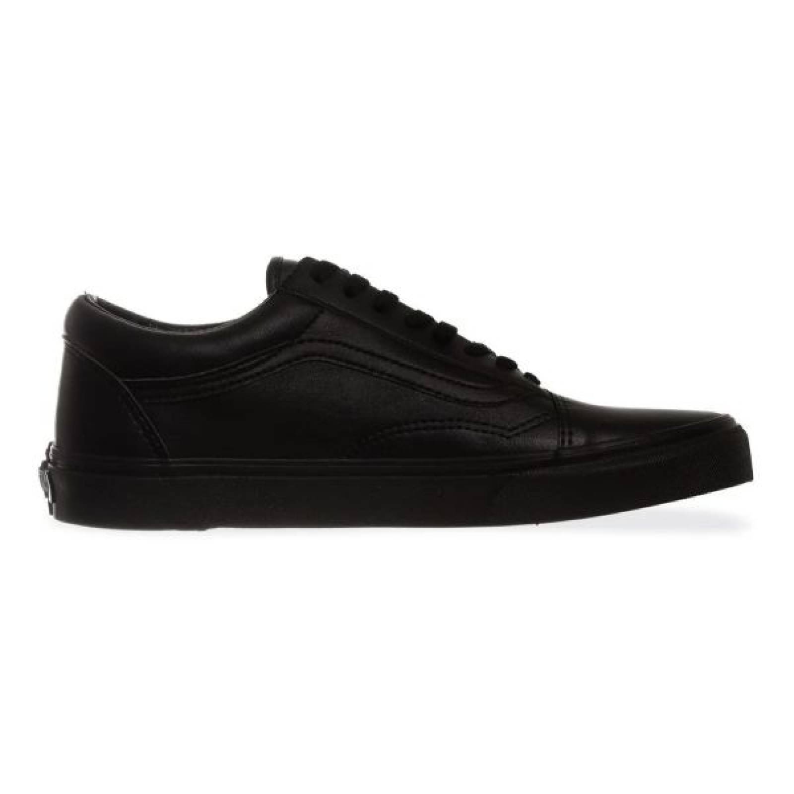 Tenis Vans Old Skool Negro Classic Black Mono Piel 1pxp
