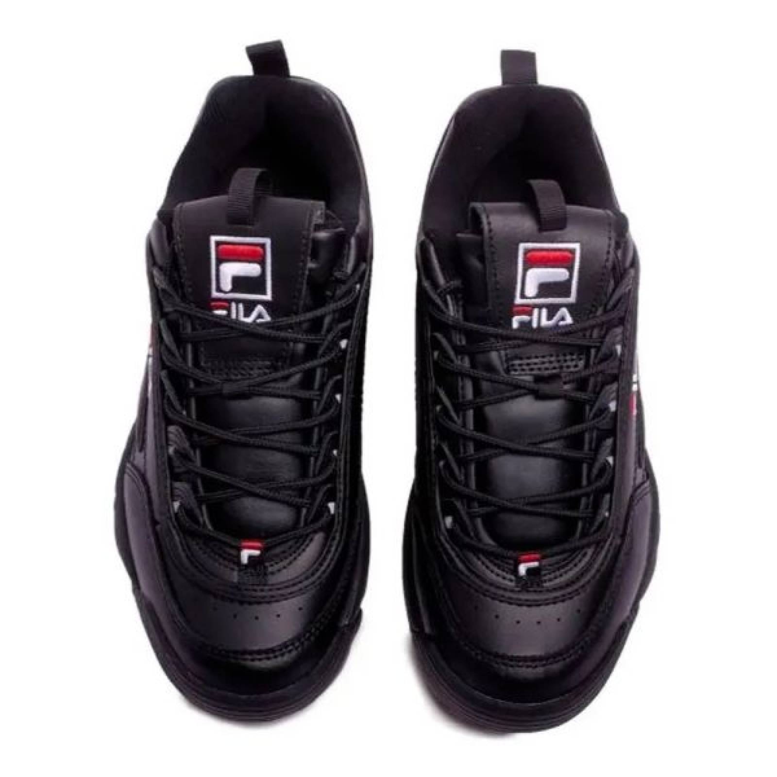 TENIS FILA 1FM00622 021 DISRUPTOR 2 PREMIUM NEGRO Hombre