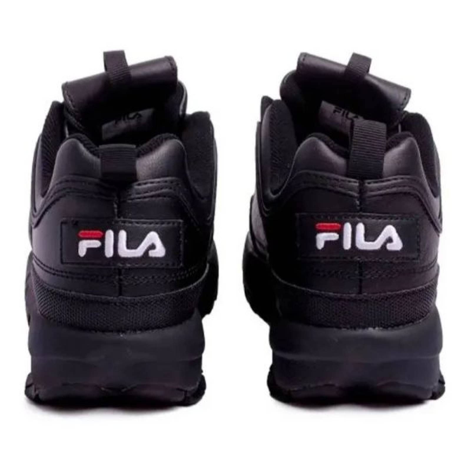 TENIS FILA 1FM00622 021 DISRUPTOR 2 PREMIUM NEGRO Hombre