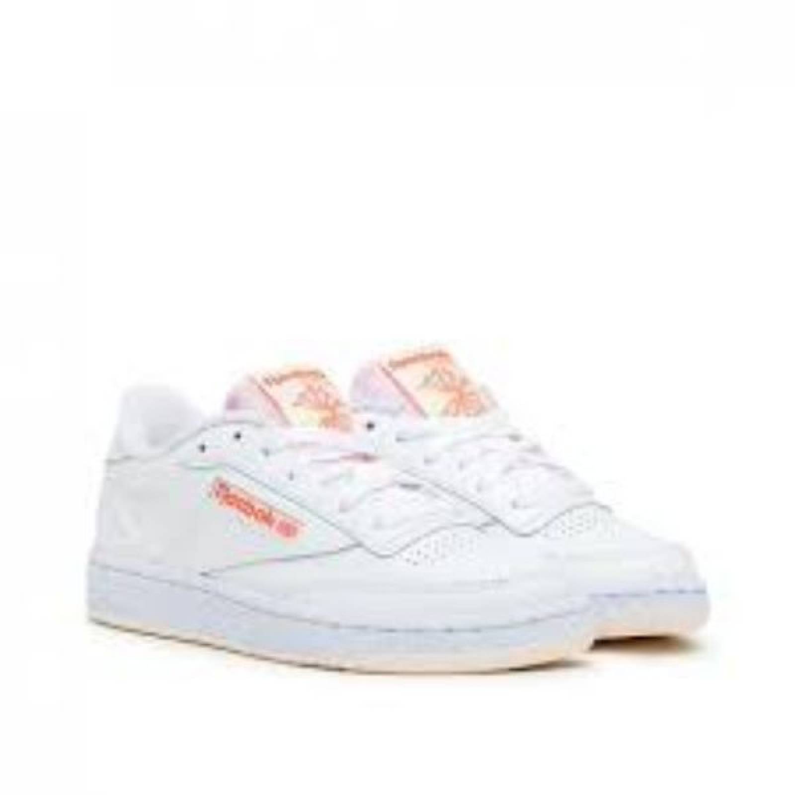 TENIS REEBOK CLUB C85 BLANCO/NARANJA FY5163 