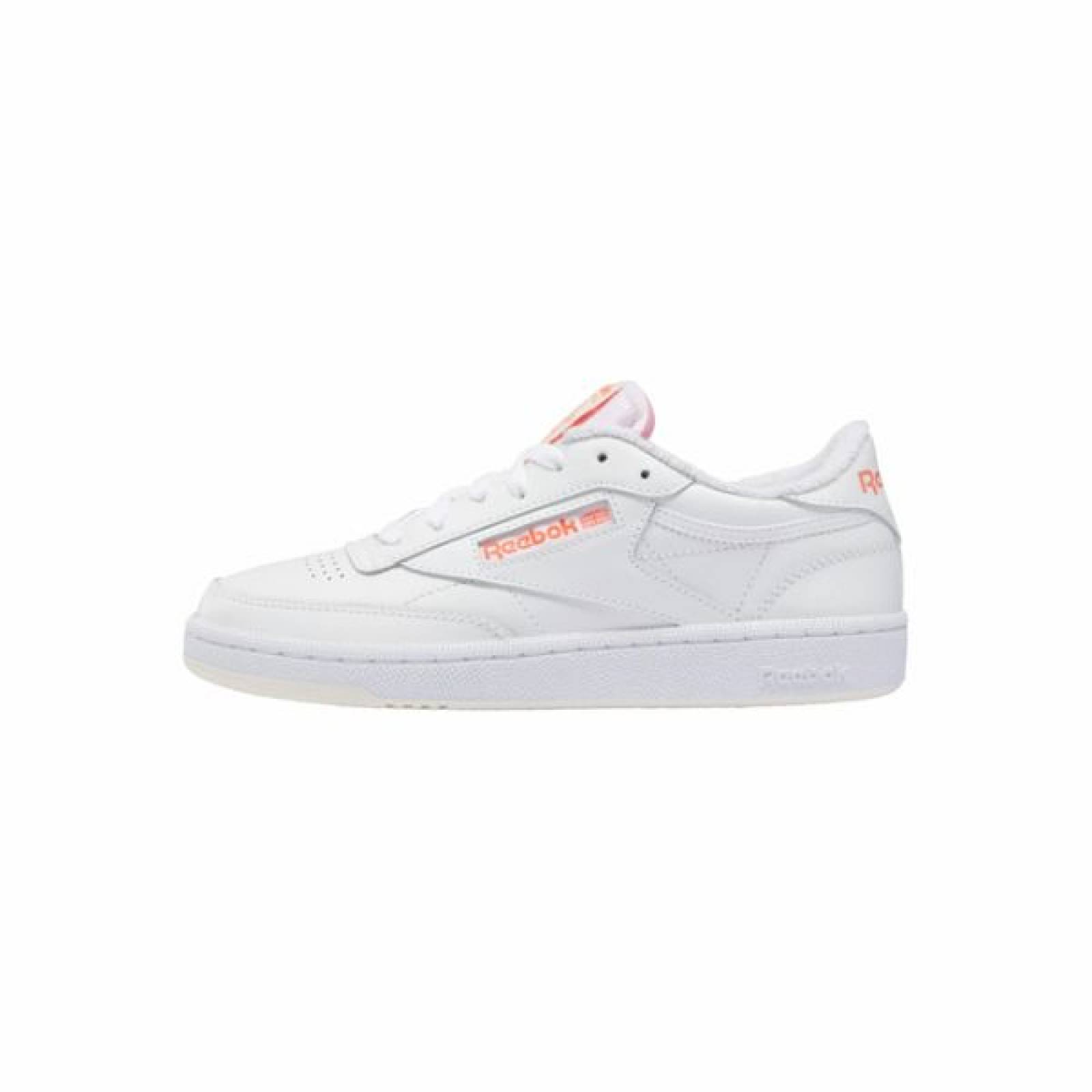TENIS REEBOK CLUB C85 BLANCO/NARANJA FY5163 