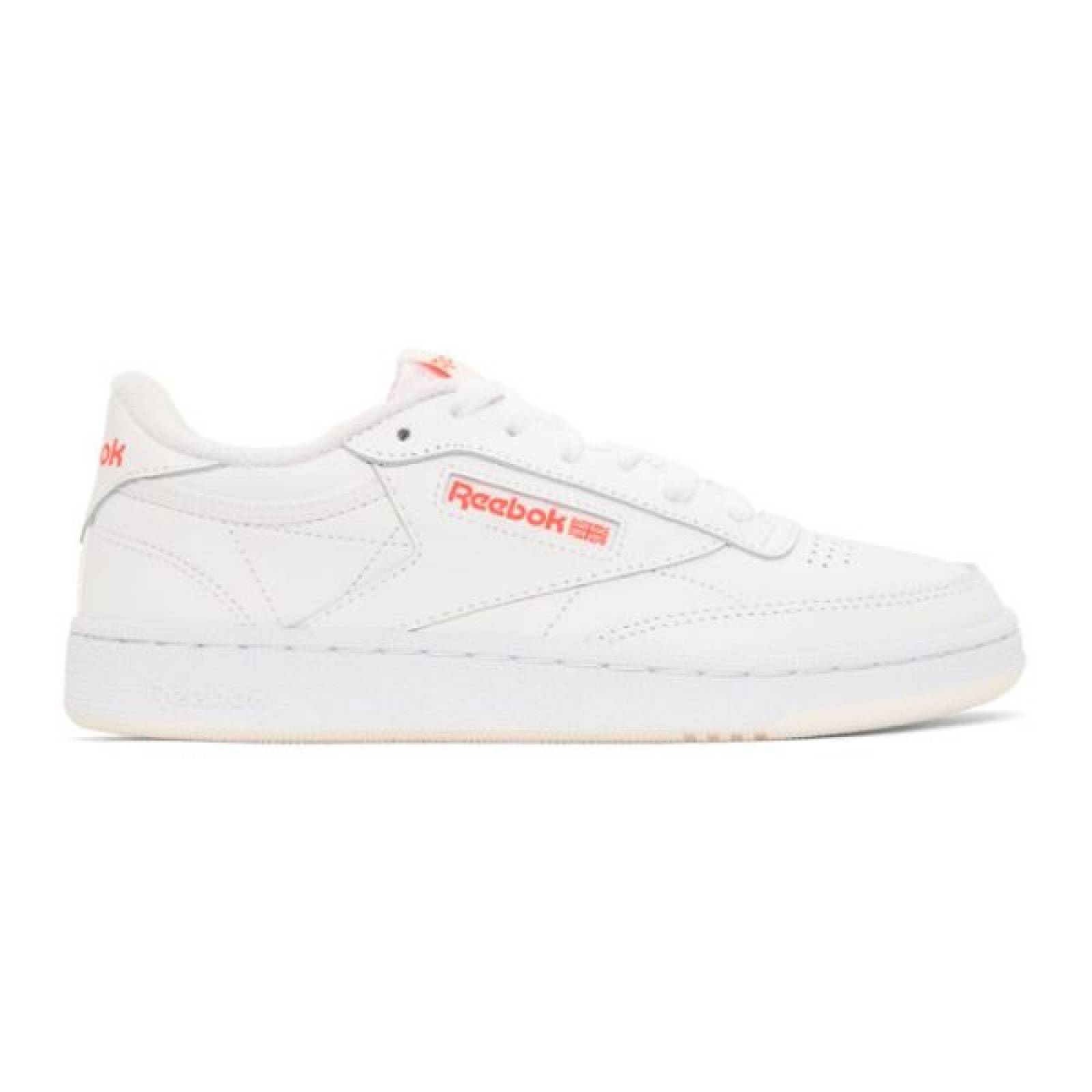 TENIS REEBOK CLUB C85 BLANCO/NARANJA FY5163 