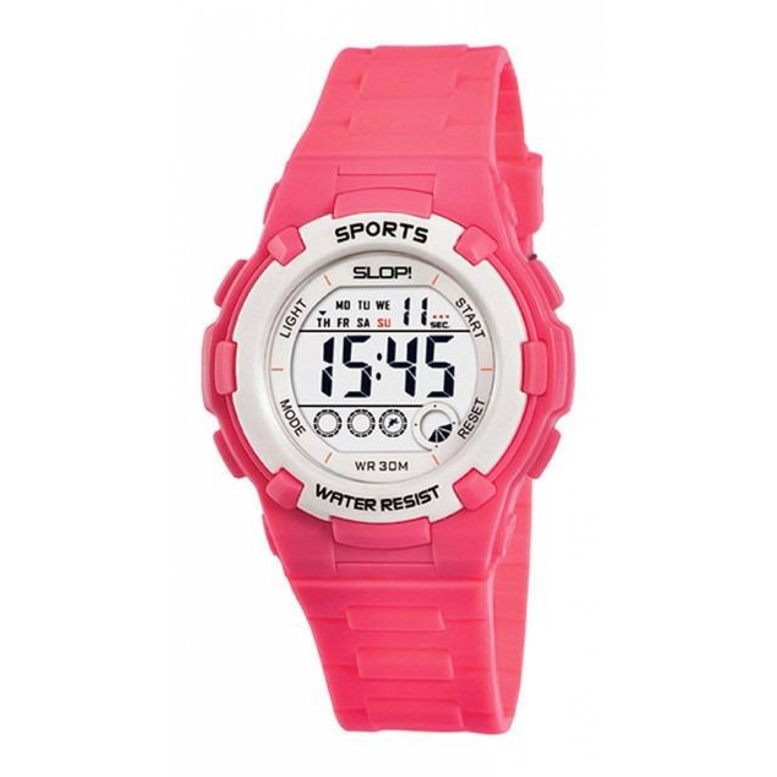 Reloj Slop Para Niña Color Rosa Sw857513 