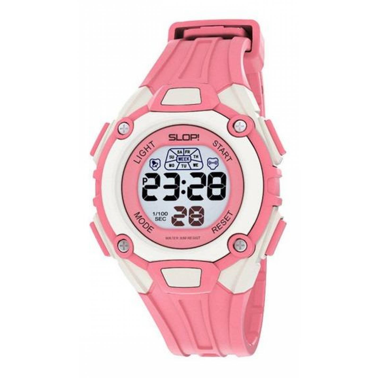 Reloj Slop Para Niña Color Rosa Sw85483 