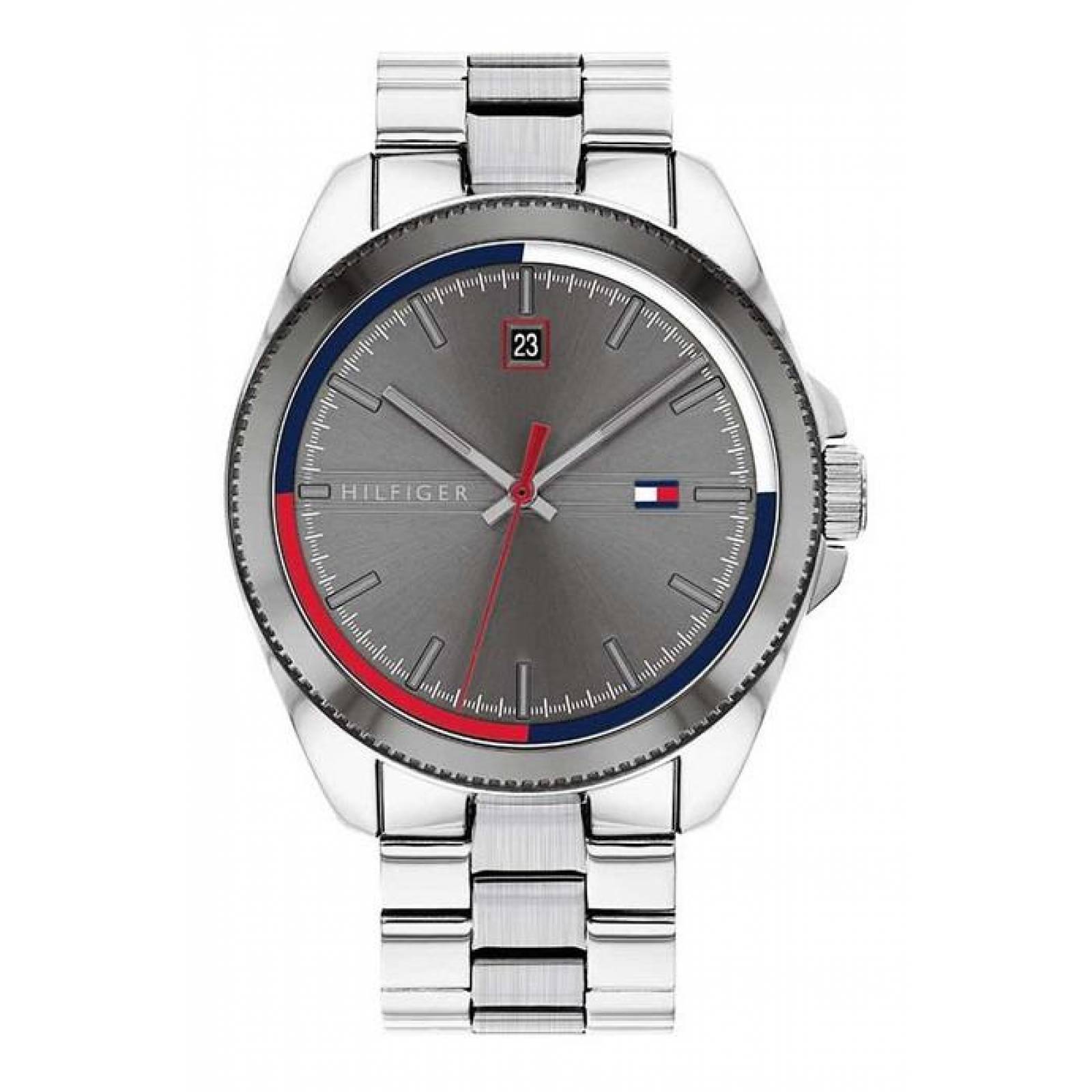 Reloj Tommy Hilfiger Para Caballero Color Plata 1791684 