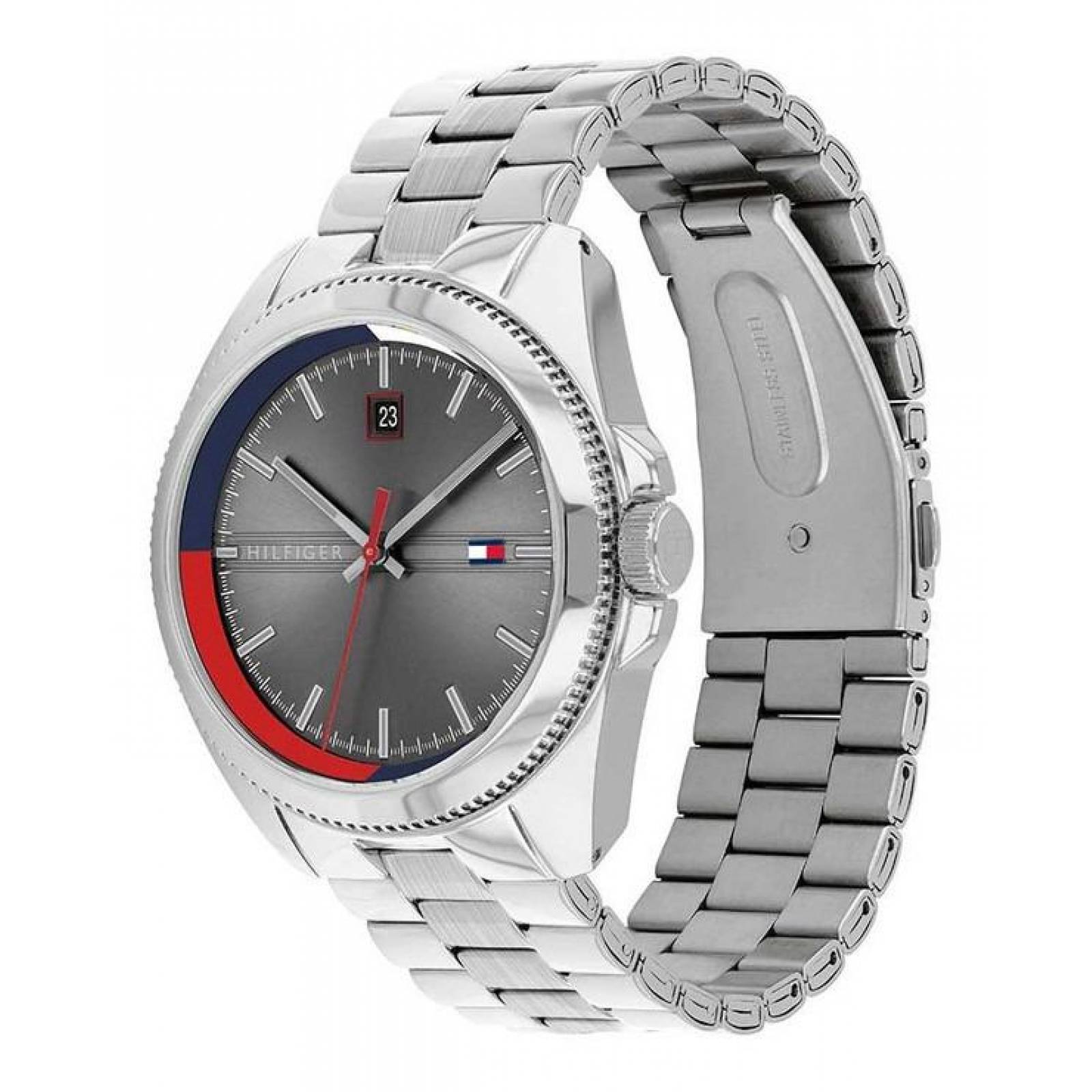 Reloj Tommy Hilfiger Para Caballero Color Plata 1791684 
