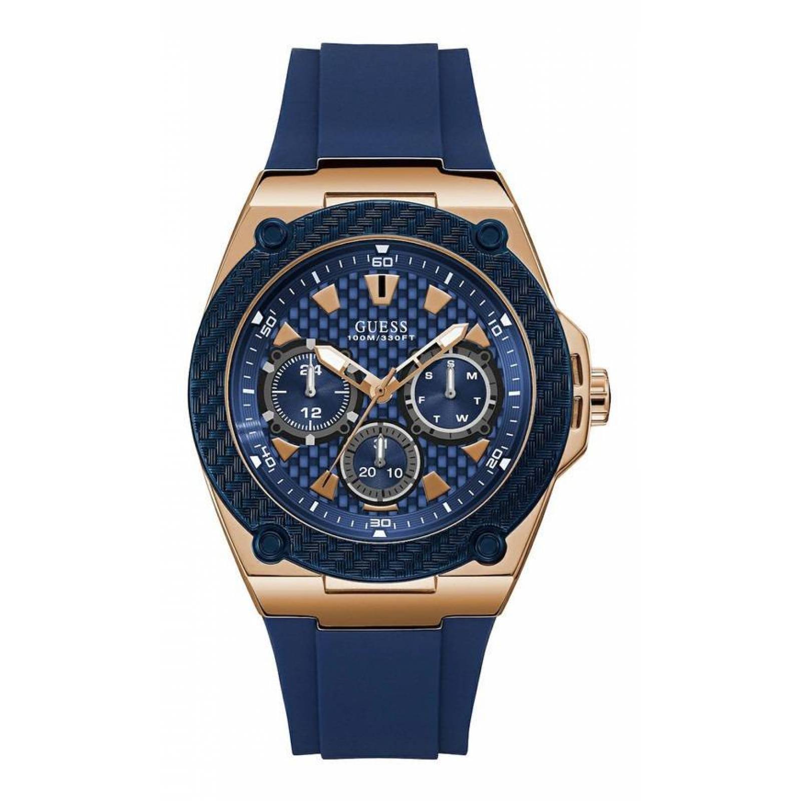 Reloj Guess Para Caballero Color Azul W1049g2 