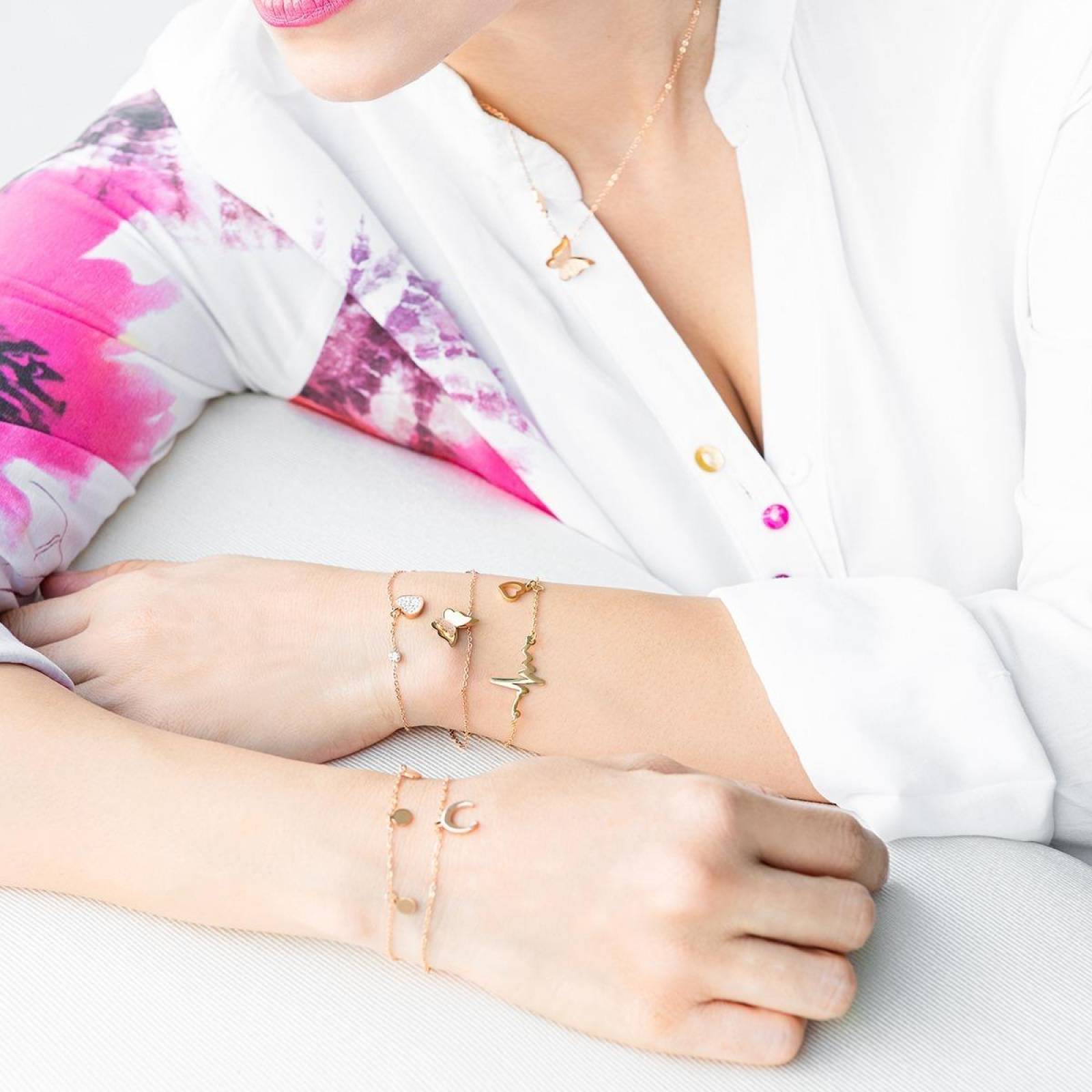 Pulsera de Acero Inoxidable Enso para Mujer Oro Rosa EJB1047RW 