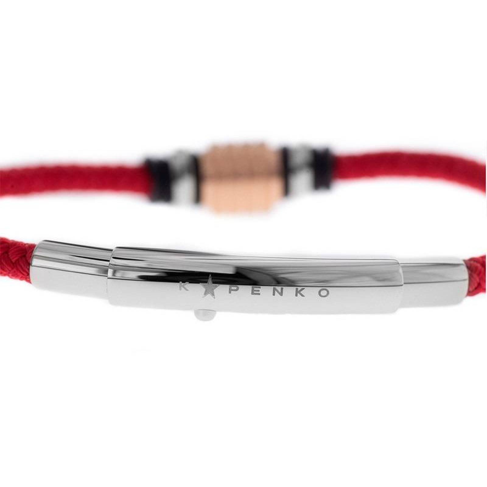 Pulsera Kpenko Para Caballero Color Rojo Ropu22105