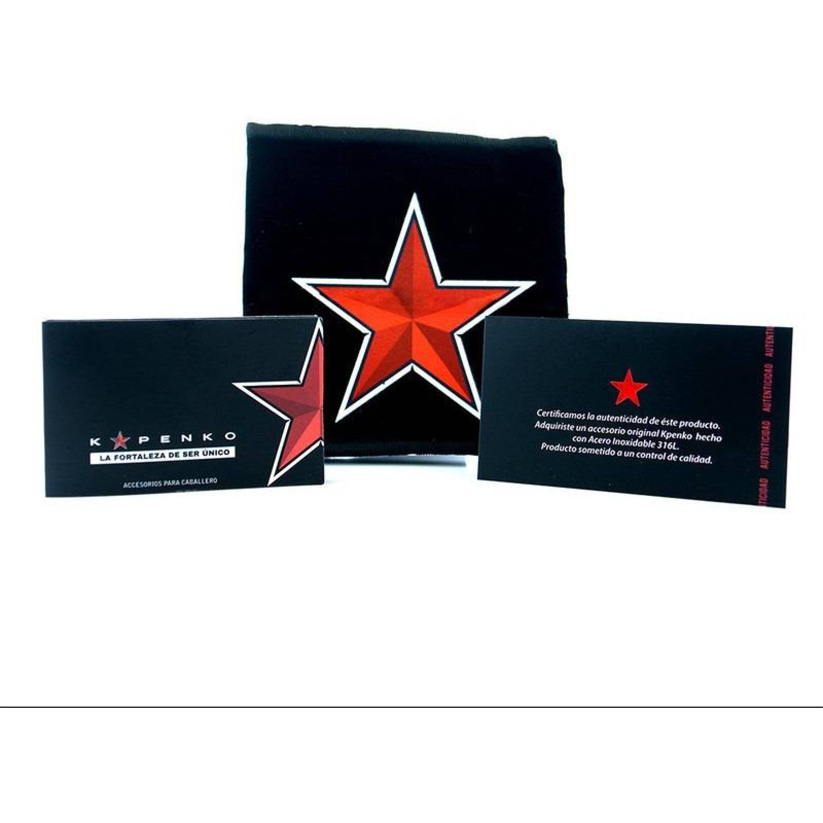 Pulsera Kpenko Para Caballero Color Rojo Ropu22105