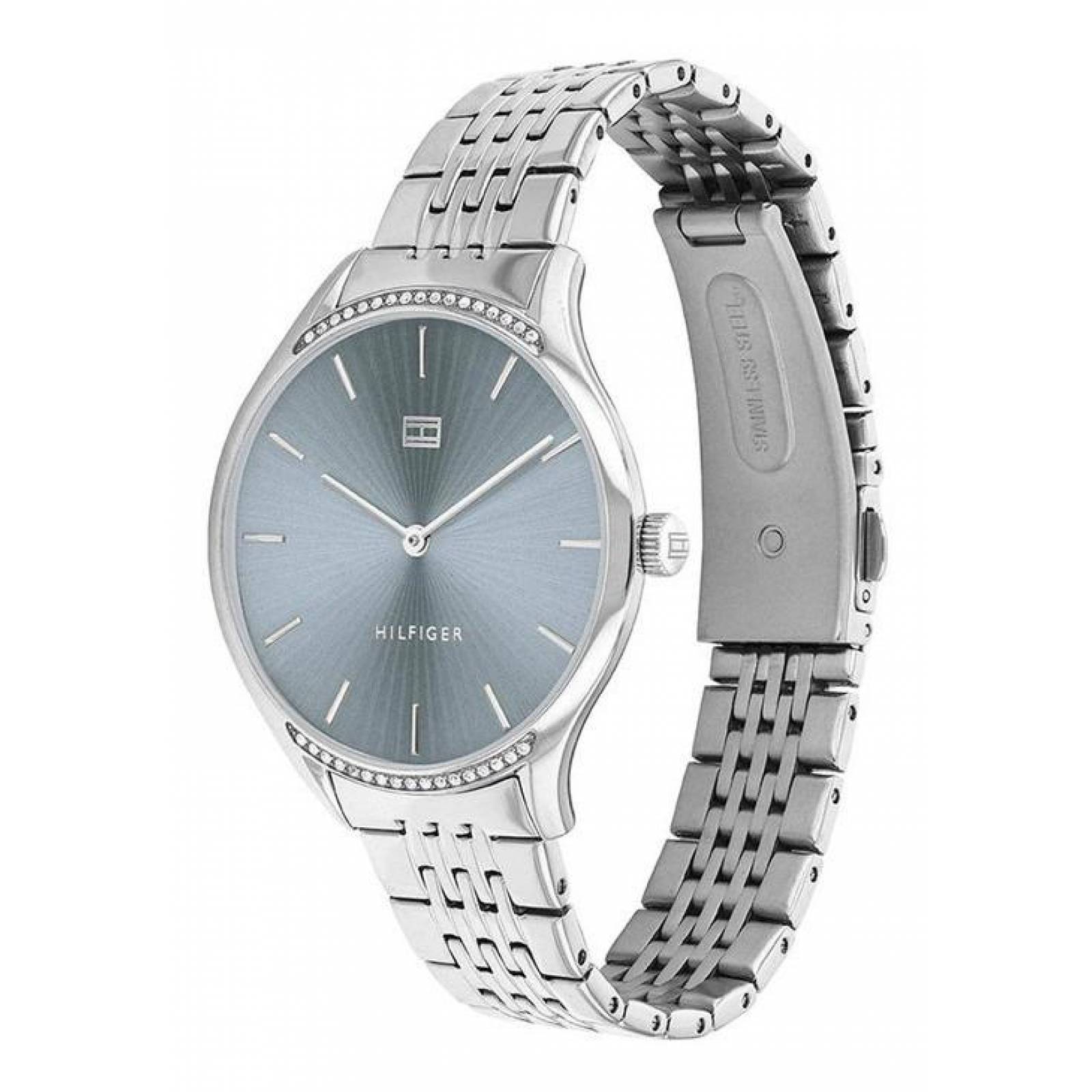 Reloj Tommy Hilfiger Para Mujer Color Plateado 1782210 