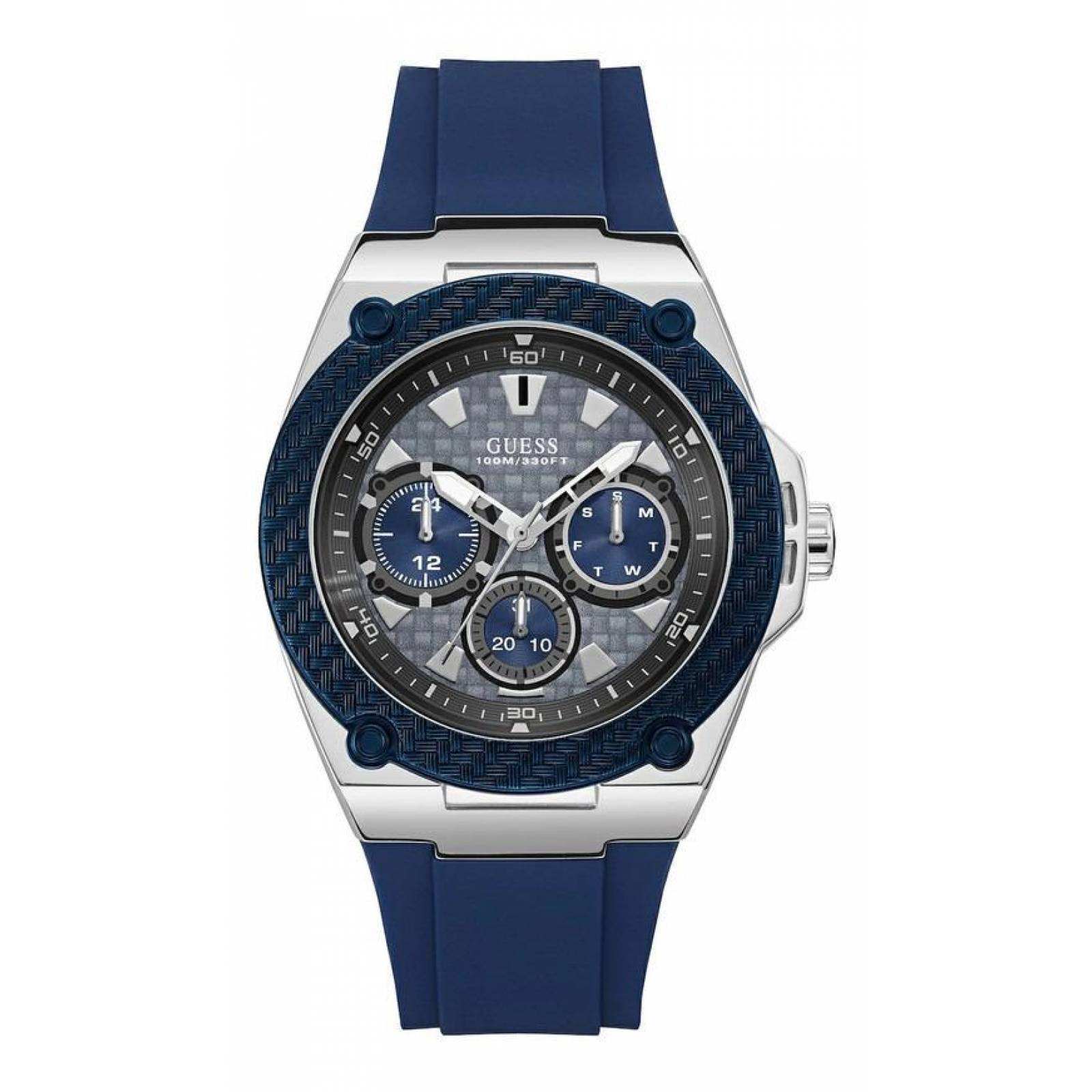 Reloj Guess Para Caballero Color Azul W1049g1 