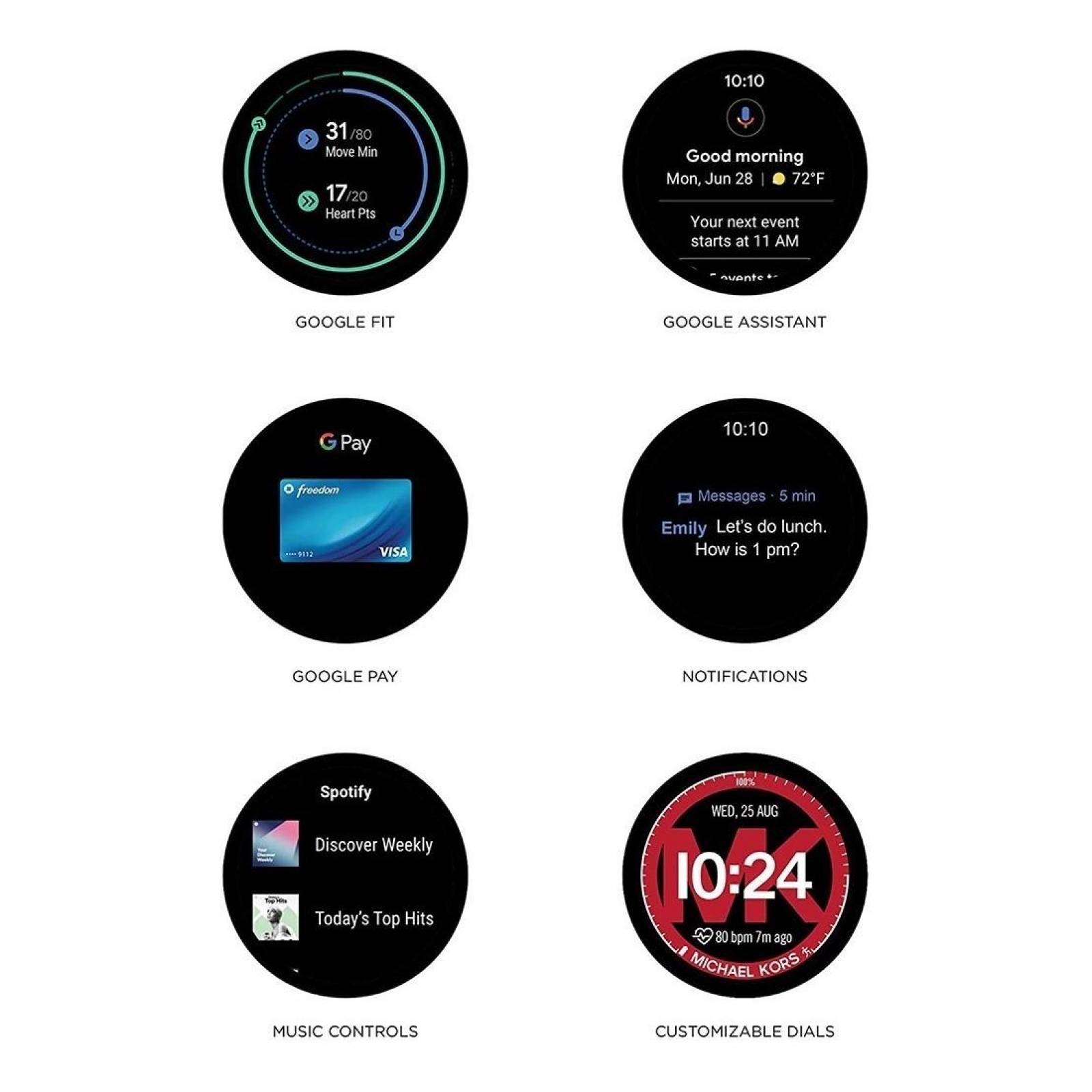 Smartwatch Michael Kors Access Negro Para Dama Mkt5072