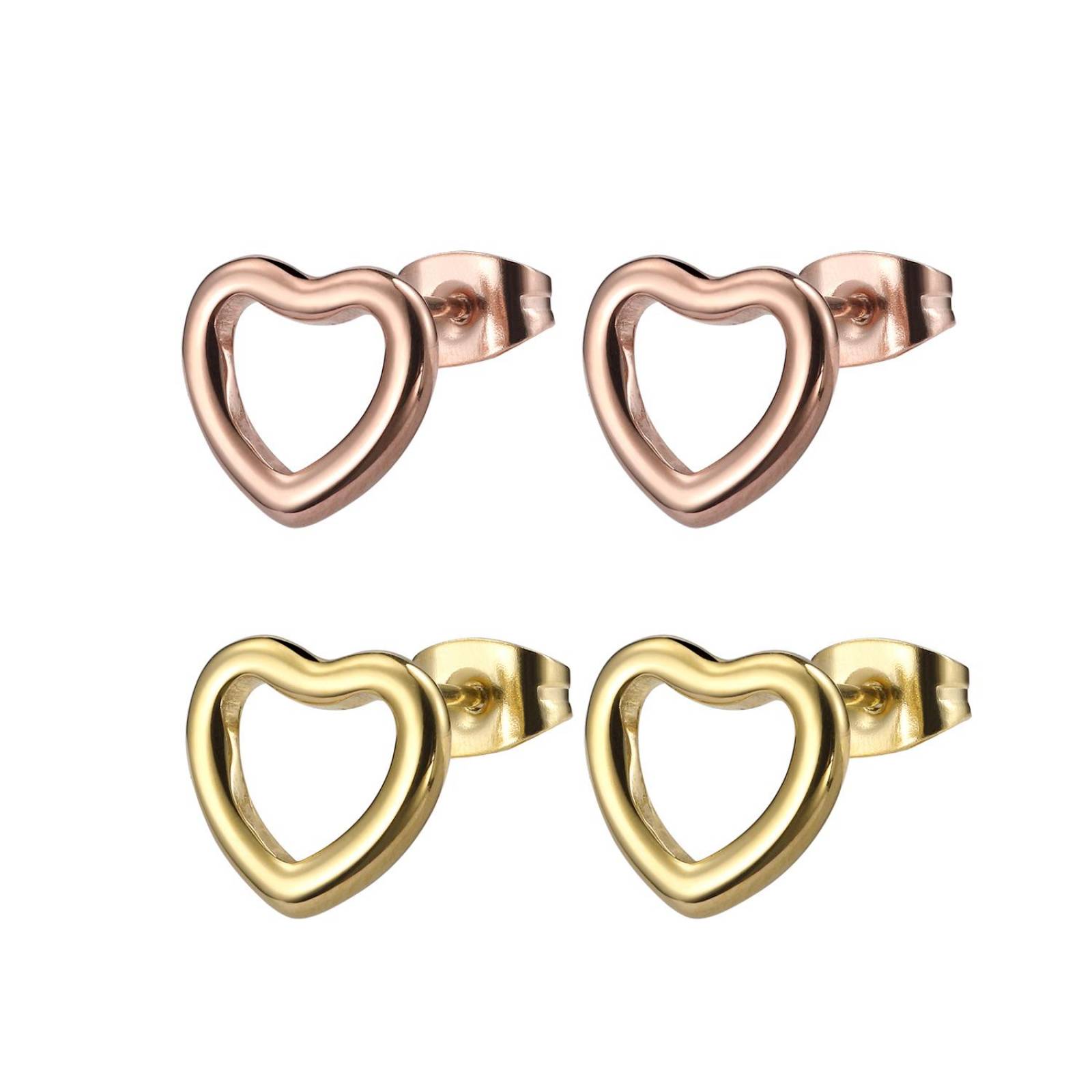 Aretes de Acero Inoxidable Enso para Mujer EJE3256R Oro Rosa