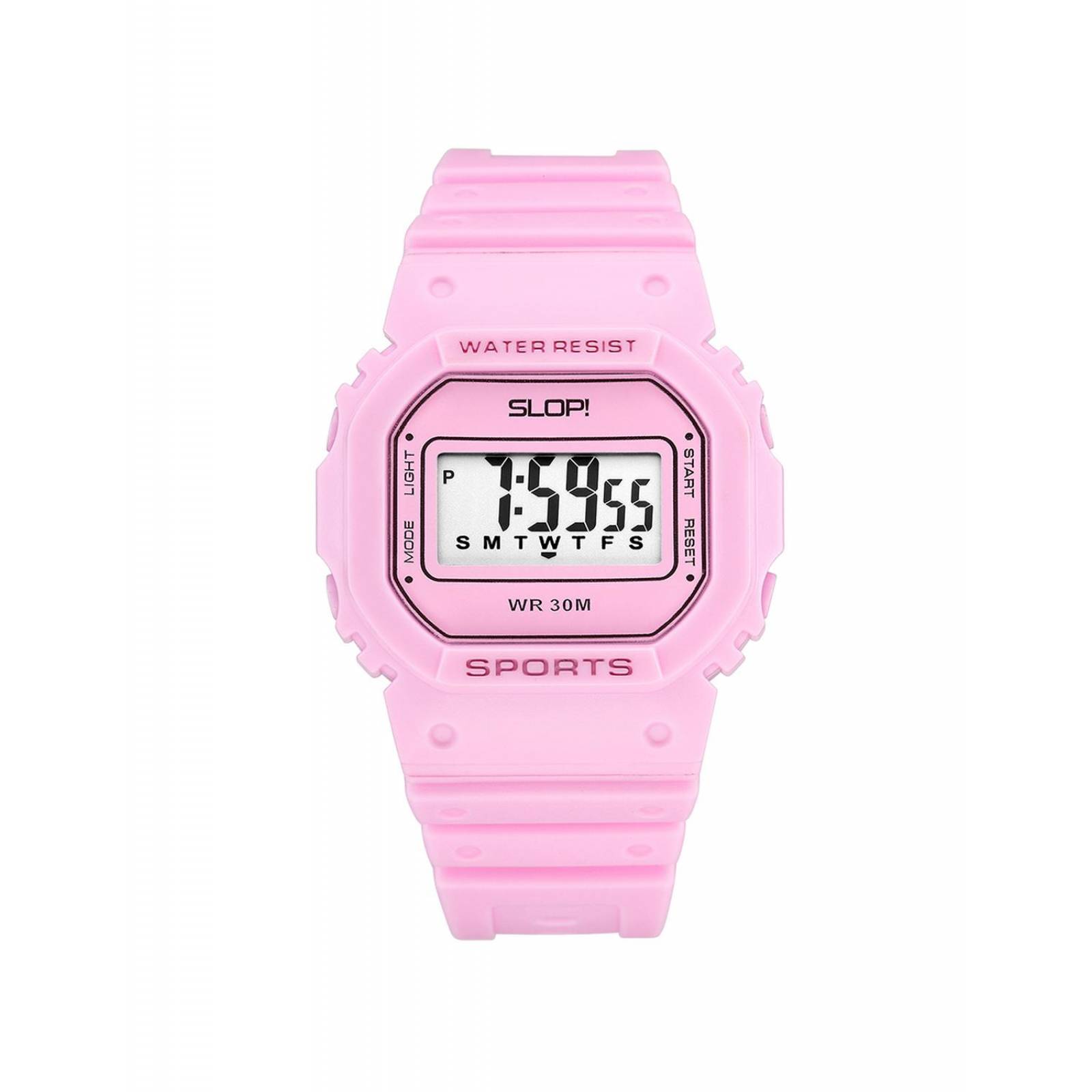 Reloj Para Niña Digital Slop Para Niña Sw82223 Color Rosa 